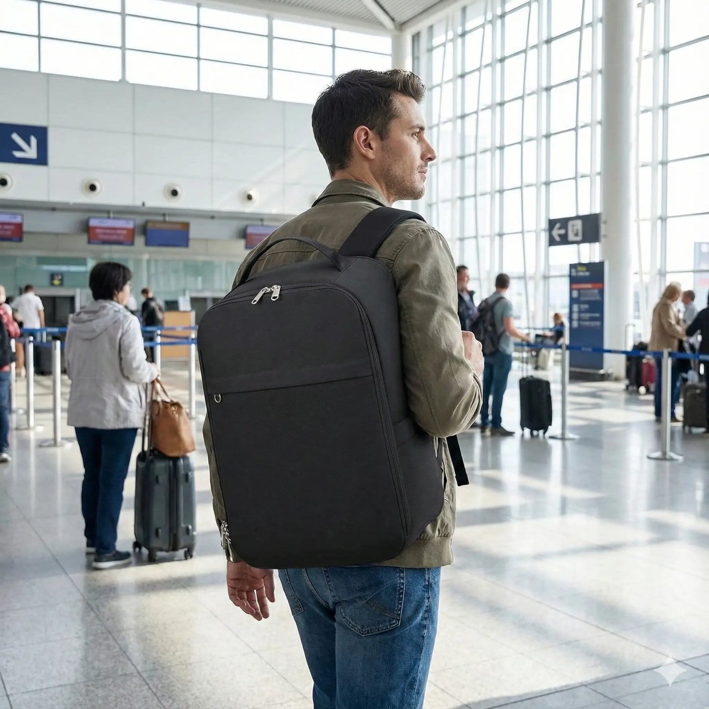 Sac à Dos Voyage Cabine Anti-Vol USB