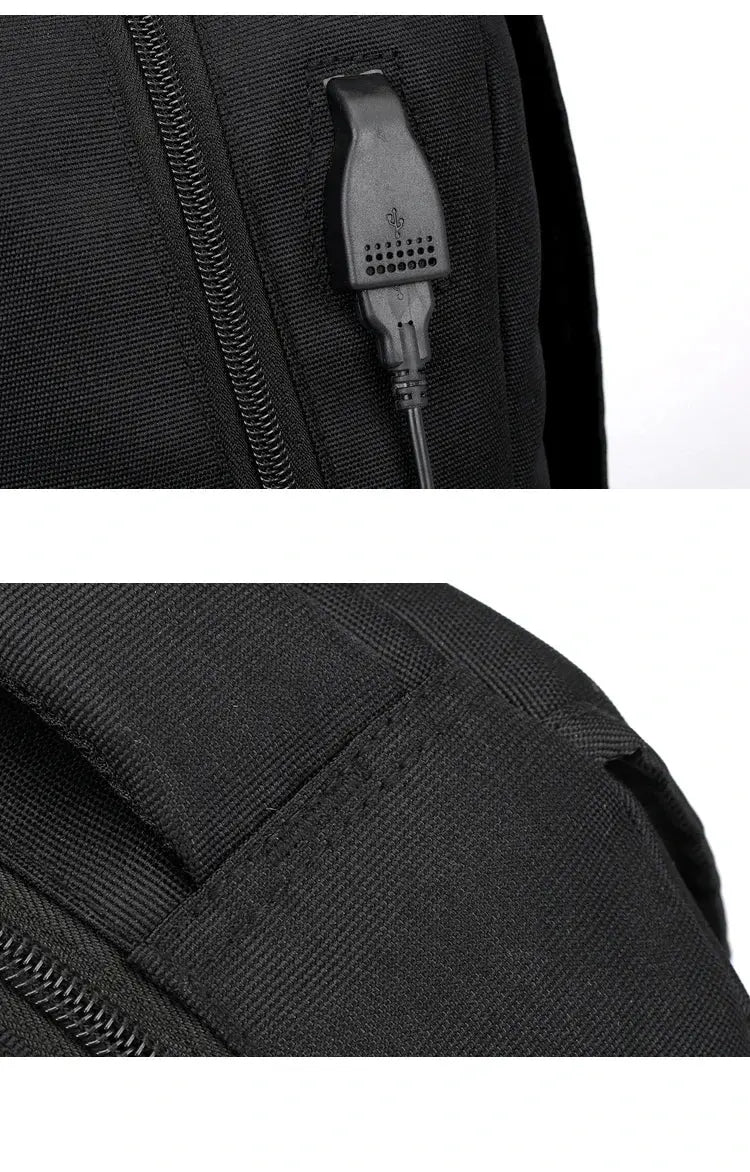 Sac à Dos école 30L Noir avec USB