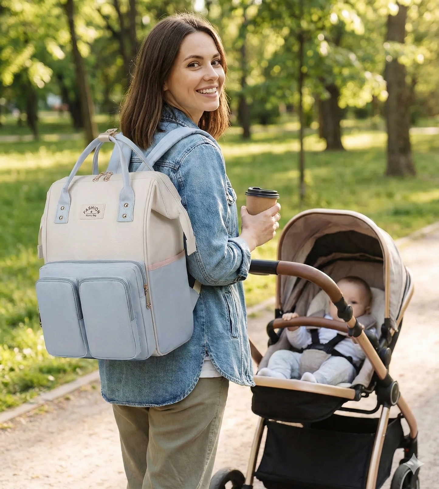 Sac à Dos à Langer Étanche pour Maternité