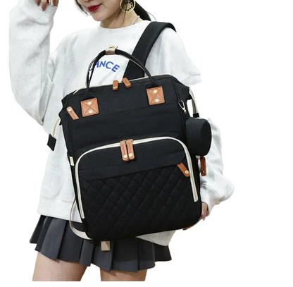 Sac à Dos à Langer Étanche USB avec Compartiments