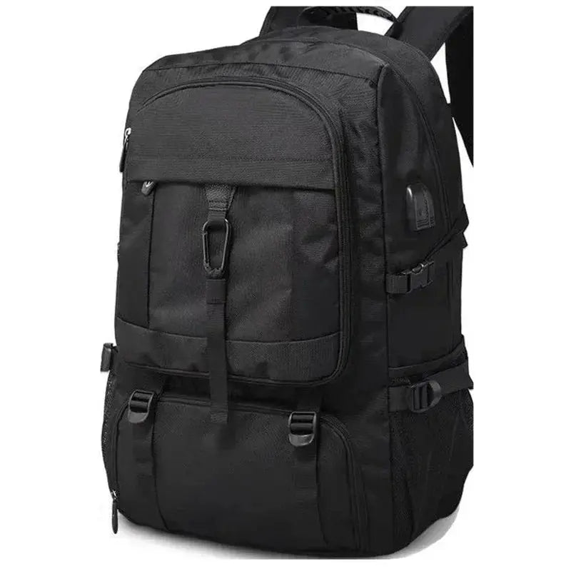 Sac à Dos Homme 40L Noir avec Compartiment Chaussures