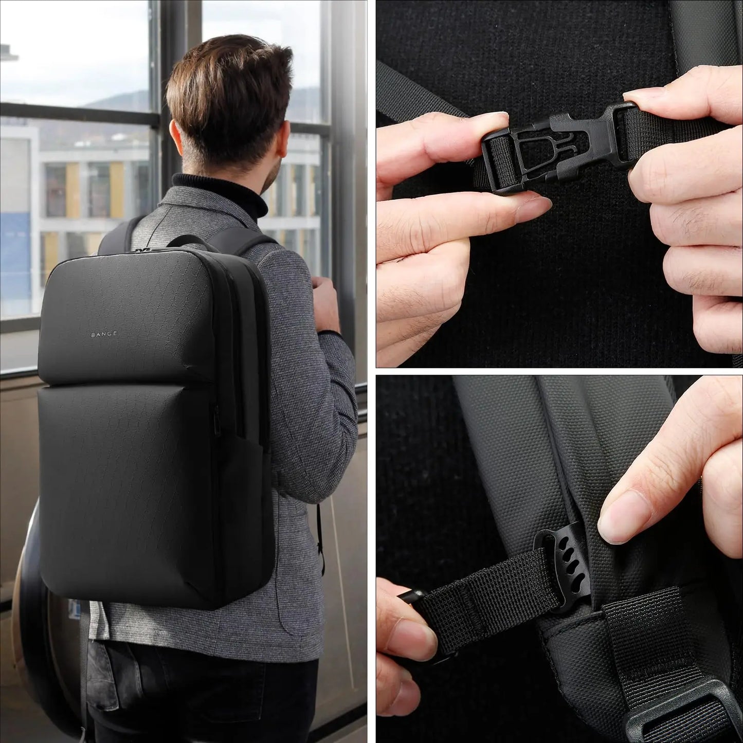 Sac à Dos Homme Ordinateur Étanche et Haut de Gamme