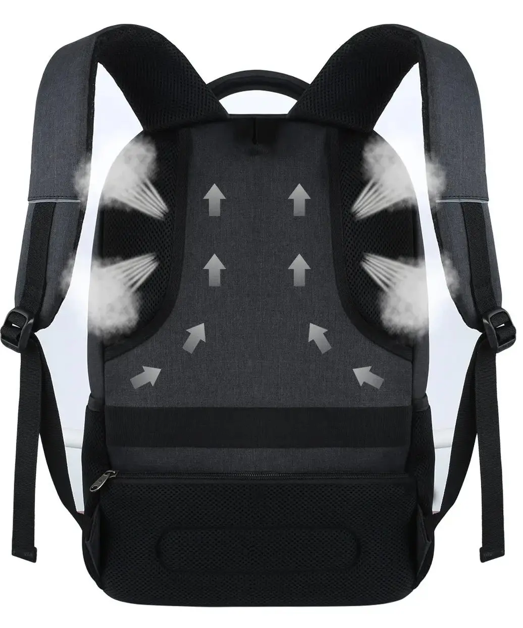 Sac à Dos Homme Ordinateur Multi-Poches 40L Noir MAGLITY