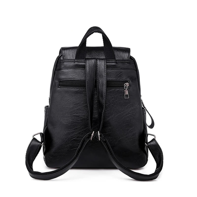 Sac à Dos Femme Cuir Luxe Double Zip