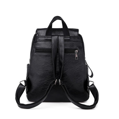 Sac à Dos Femme Cuir Luxe Double Zip