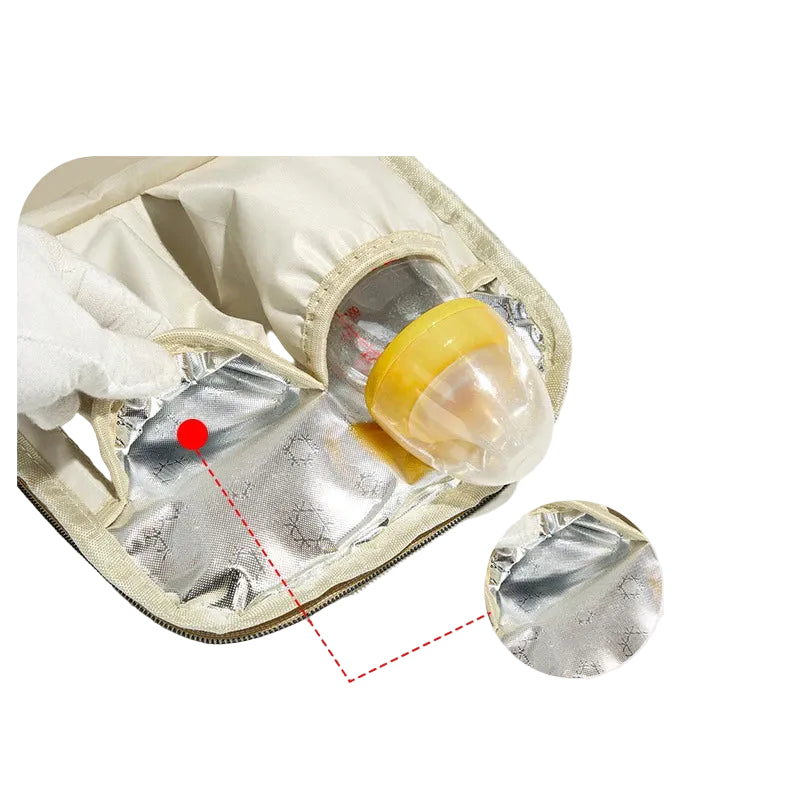 Sac à Dos à Langer Femme Multi-Poches