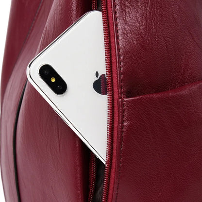 Sac à Dos Femme Cuir Anti-Vol Vintage