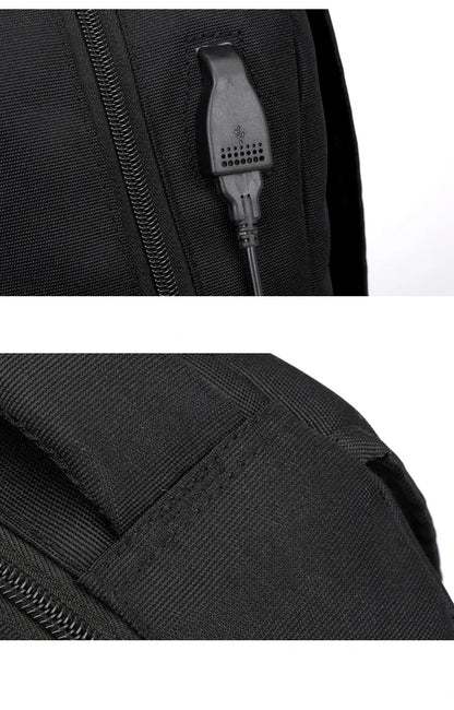 Sac à Dos école 30L Noir avec USB