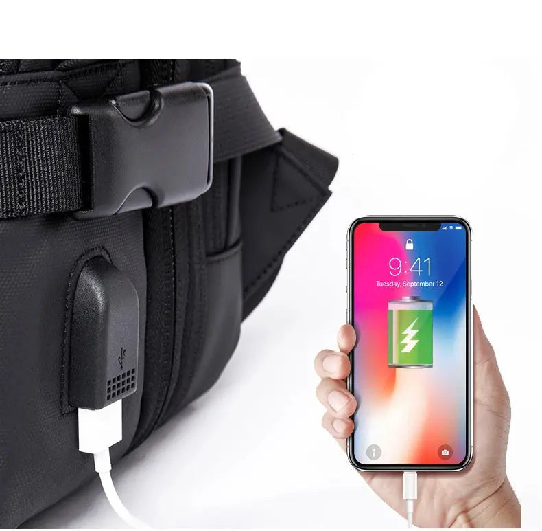 Sac à Dos voyage 17 Pouces Homme Extensible USB