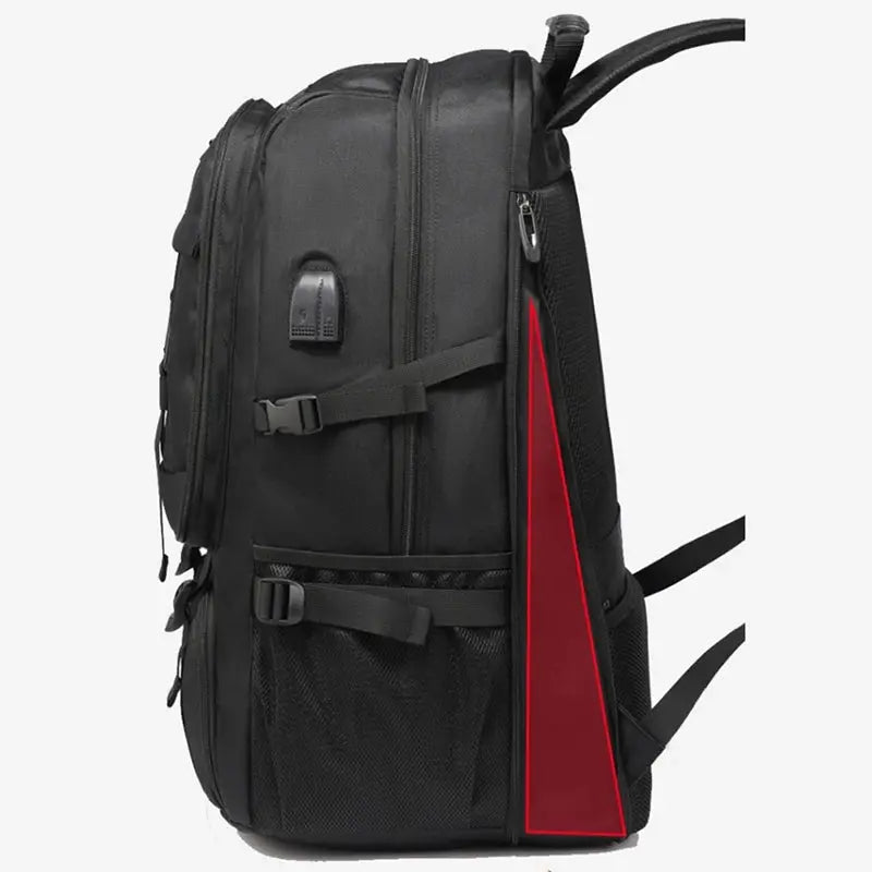 Sac à Dos Homme 40L Noir avec Compartiment Chaussures