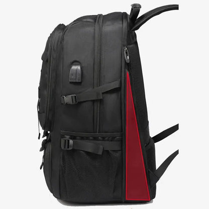 Sac à Dos Homme 40L Noir avec Compartiment Chaussures
