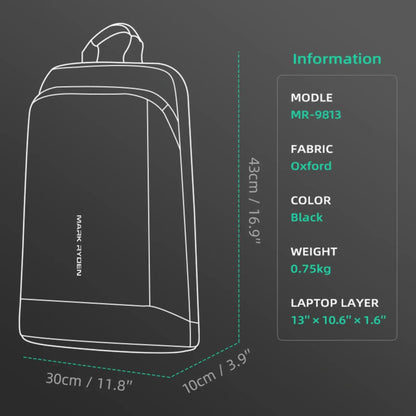 Sac à dos Ordinateur Étanche pour Travail & École 