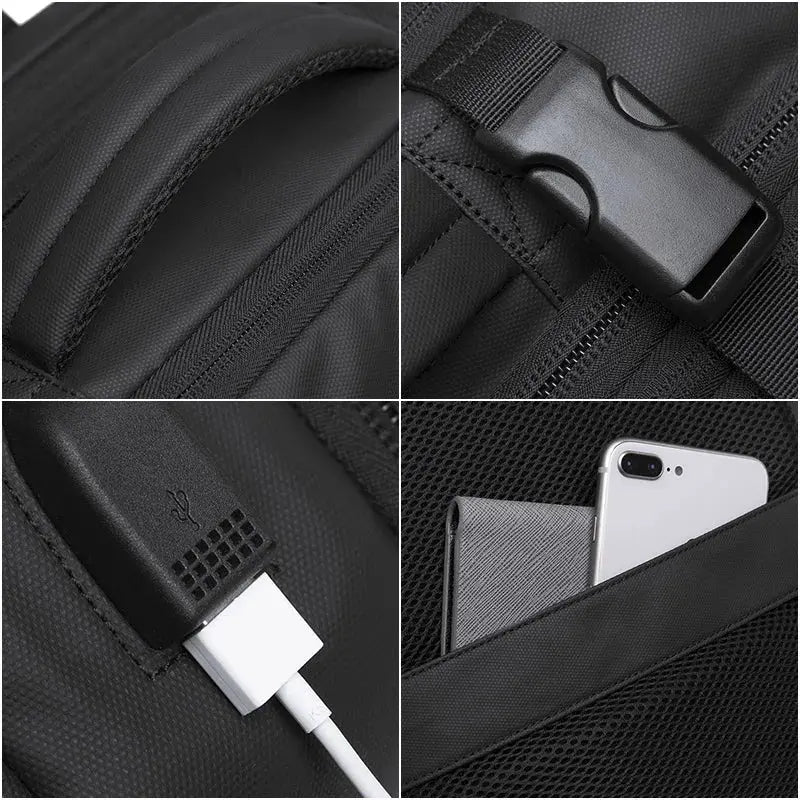 Sac à Dos voyage 17 Pouces Homme Extensible USB