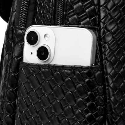 Sac à Dos Femme Chic Cuir Noir Vintage