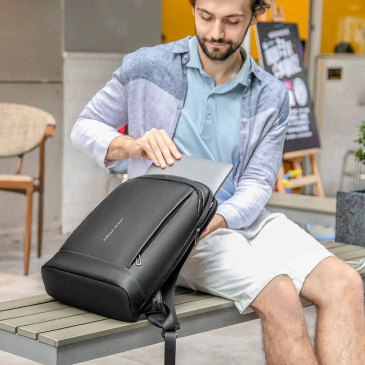 Sac à dos Ordinateur Étanche pour Travail & École 