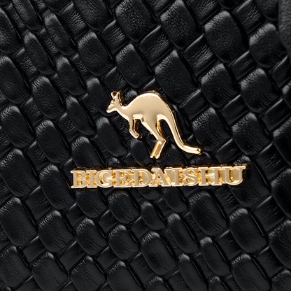 Sac à Dos Femme Chic Cuir Noir Vintage