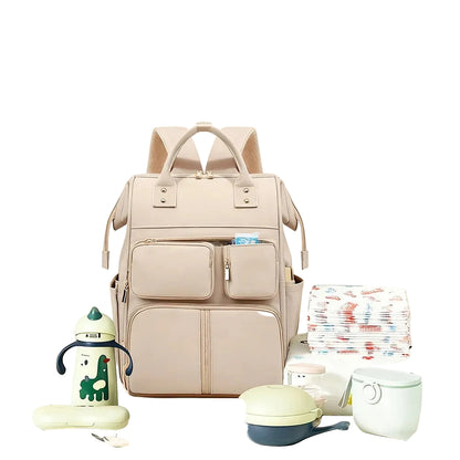 Sac à Dos à Langer Femme Multi-Poches